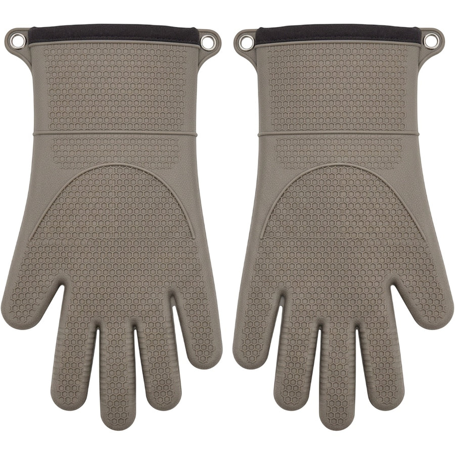 Nexox Five-Finger Silicone Oven Glove Pair 35 cm Warm Gray